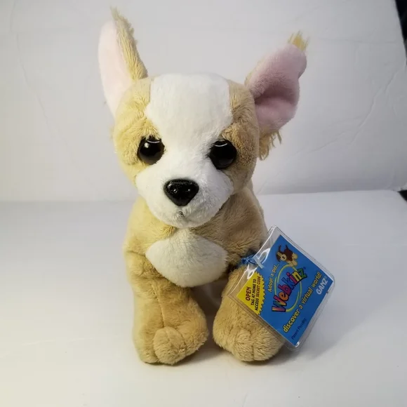 webkins Toys Ganz Chihuahua Plush Puppy Dog 8 Webkinz Beige White Stuffed Animal Standing Poshmark